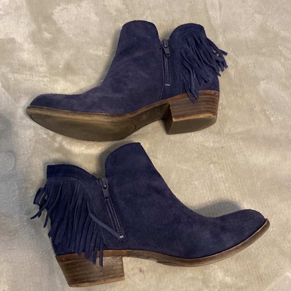 Lucky Brand Moroccan Blue oiled suede Lk-Benjii - Picture 5 of 8